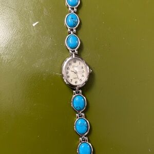 Turquoise and Silver Women's Watch